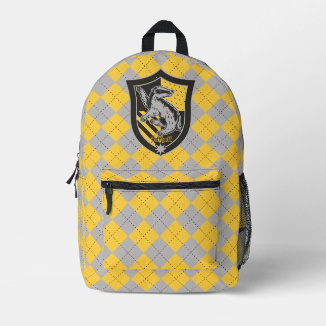 Mochila Impresa Harry Potter | Escudo del Orgullo de la Casa Huffl (Anverso)
