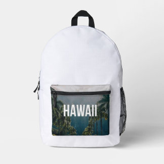 Mochila Impresa Hawaii Tropical Palm Trees Aesthetic