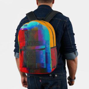 Mochila Impresa Haz Más en Arte Digital de Fallo de Luz Estelar El