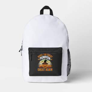 Mochila Impresa Haz Que La Calabaza Sea Grande De Nuevo Diseño De 