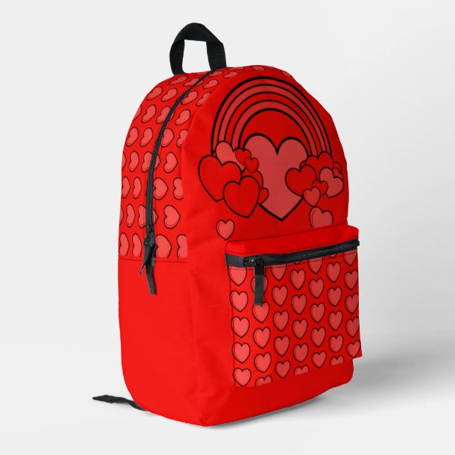 Mochila Impresa 'Hearts' Galore!' Backpack  (Esquina izquierda trasera)