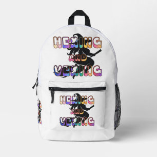 Mochila Impresa HECHIZANDO Y FASTIDIANDO para la Pagana de Tallas