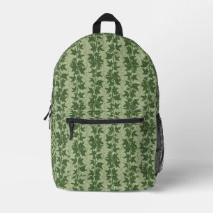 Mochila Impresa Hedera Ivy Vines - patrón D_L verde botánico.