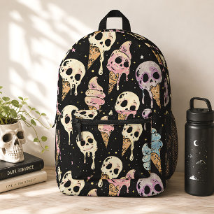 Mochila Impresa Helado de cráneo Spooky Summer Goth
