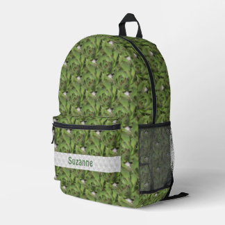 Mochila Impresa Hens Y Chicas Suculentas Naturaleza Personalizada