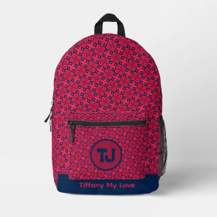 Mochila Impresa Hermosa escuela secundaria de fin de semana
