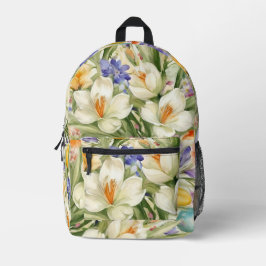 Mochila Impresa Hermosas cruces blancas, С flores de primavera col
