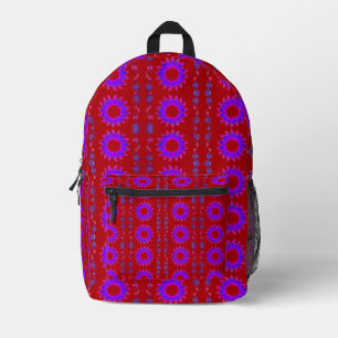 Mochila Impresa Hermoso diseño de arte indio asombroso Motif Mendi