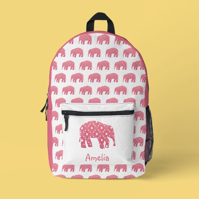 Mochila Impresa Hermoso Elefante Rosa  (Subido por el creador)
