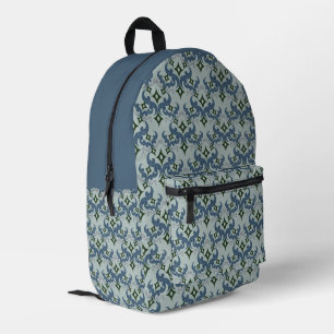 Mochila Impresa Hermoso patrón étnico de Damasco puntillismo
