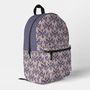 Mochila Impresa Hermoso patrón étnico de Damasco puntillismo 