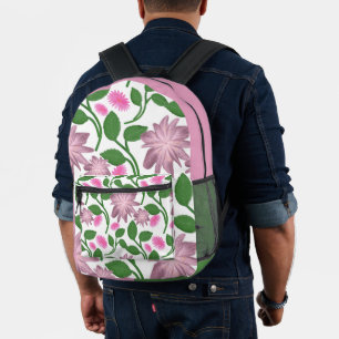 Mochila Impresa Hermoso patrón floral colorido 