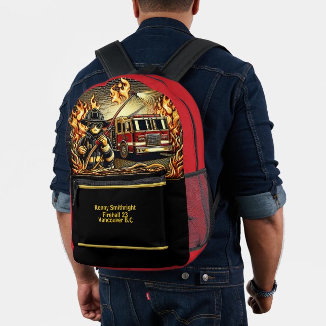 Mochila Impresa Héroes cotidianos La actividad de los bomberos (Insitu (Modelo))