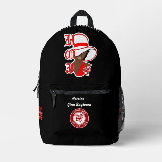 Mochila Impresa Heroine of Jericho HOJ Backpack Personalized (Anverso)