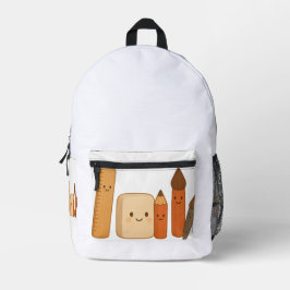 Mochila Impresa Herramientas escolares encantadoras - Transparente