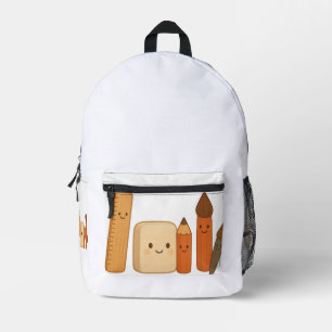Mochila Impresa Herramientas escolares encantadoras - Transparente