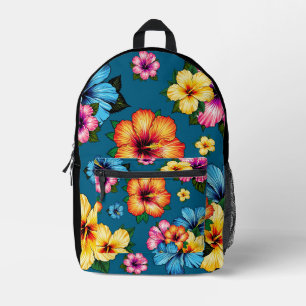 Mochila Impresa Hibisco Tropical