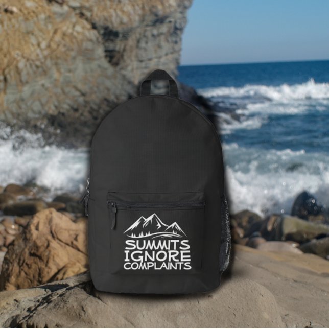 Mochila Impresa Hiker camping humor black white (Subido por el creador)