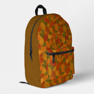 Mochila Impresa Hojas clásicas de otoño con estampado