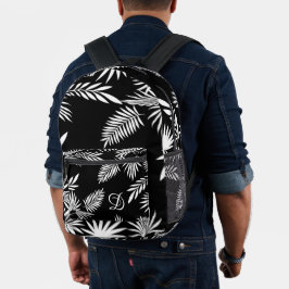 Mochila Impresa hojas de palma de verano de la hoja tropical patró