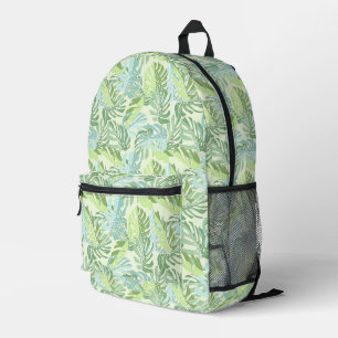 Mochila Impresa Hojas tropicales de palmera pastorales