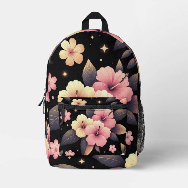Mochila Impresa Hola Hibisco (Anverso)