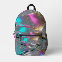 Mochila Impresa Holographic Glass Rainbow
