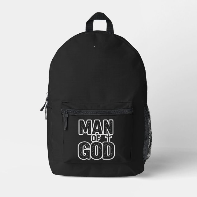 Mochila Impresa Hombre de DIOS (Anverso)