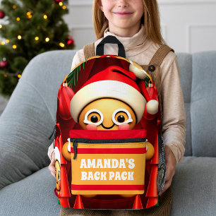 Mochila Impresa Hombre de pan de jengibre Navidades niños personal