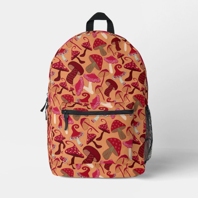 Mochila Impresa Hongos (Anverso)