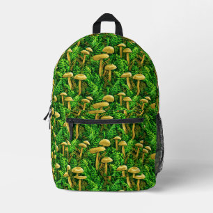 Mochila Impresa Hongos y helechos en el suelo forestal