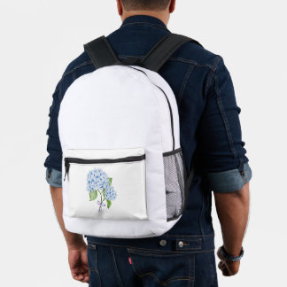 Mochila Impresa Hormigón floral granulogenio arco azul