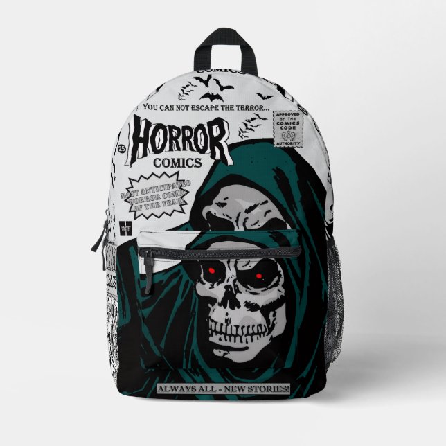 Mochila Impresa HORROR Comics Backpack (Anverso)