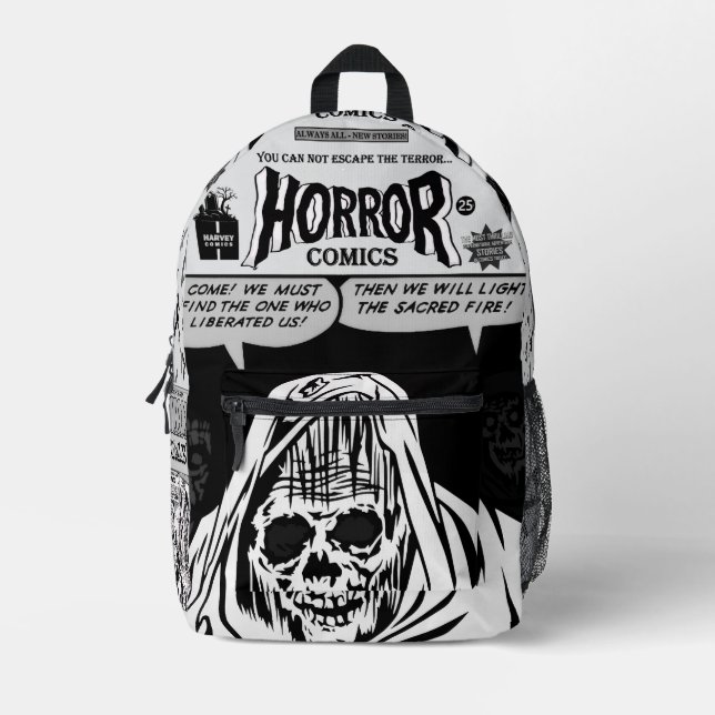 Mochila Impresa HORROR Comics Backpack  (Anverso)