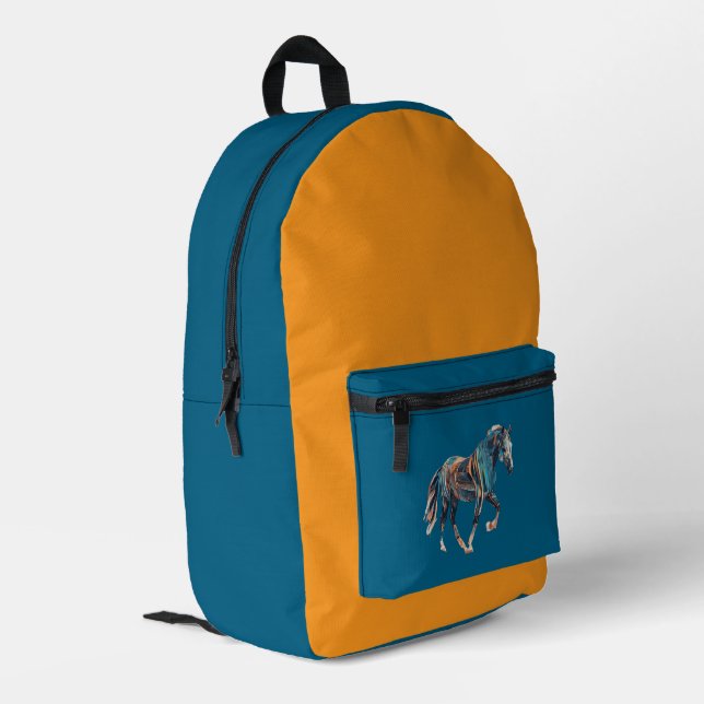 Mochila Impresa Horse Backpack/Bag (Esquina izquierda trasera)