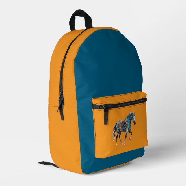 Mochila Impresa Horse Backpack/Bag (Esquina izquierda trasera)