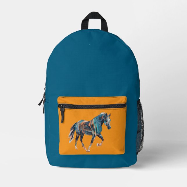 Mochila Impresa Horse Backpack/Bag (Anverso)