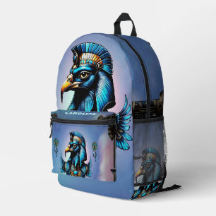 Mochila Impresa Horus el dios del halcón egipcio.