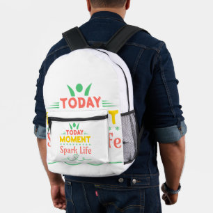 Mochila Impresa Hoy, momento, vida de chispa