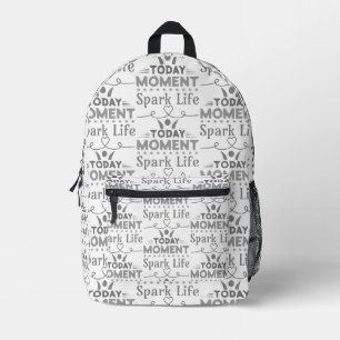 Mochila Impresa Hoy, momento, vida de chispa