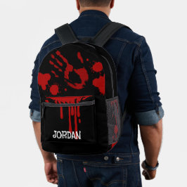 Mochila Impresa Huella Sangrienta