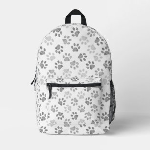 Mochila Impresa Huellas de garrapatas de doodle gris
