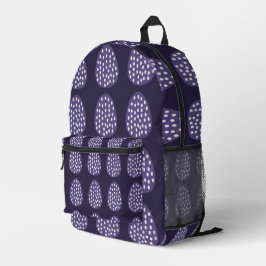 Mochila Impresa Huevos de Pascua Purple Happy