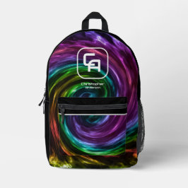 Mochila Impresa Humo torcido Multicolor