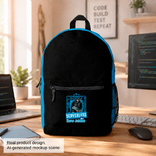 Mochila Impresa Humor de desarrollador de mono divertido sin servi