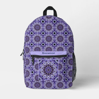 Mochila Impresa Hydrangea Pétalos de flores Resumen Personalizado