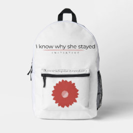 Mochila Impresa I Know Why She Stayed Print Cut Sew Bag