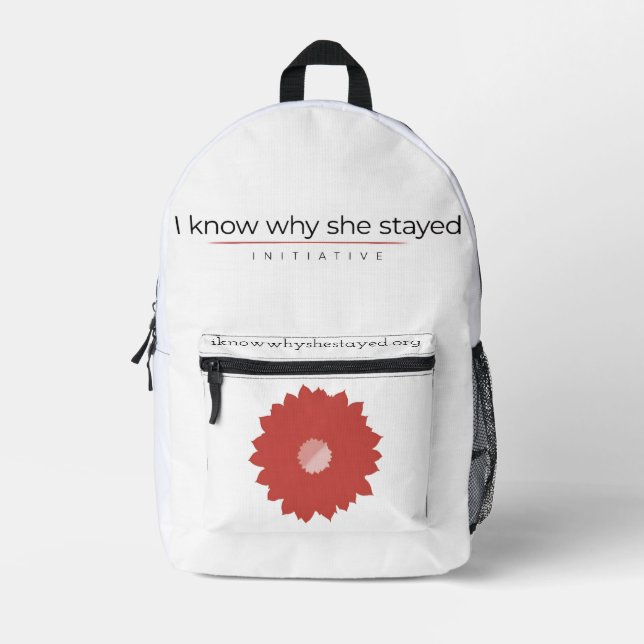 Mochila Impresa I Know Why She Stayed Print Cut Sew Bag (Anverso)