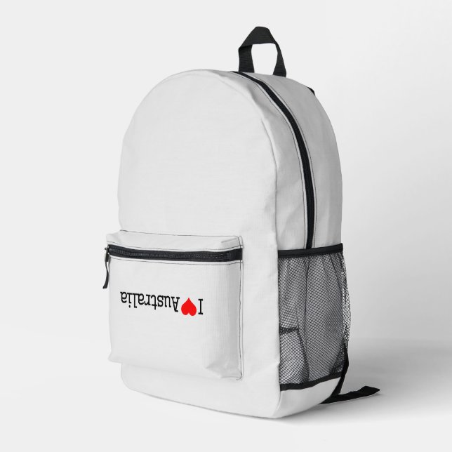 Mochila Impresa I Love Australia (Esquina derecha trasera )