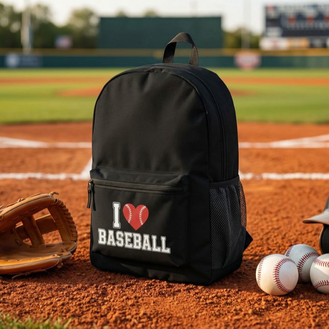 Mochila Impresa I Love Baseball (I Love Baseball Backpack)